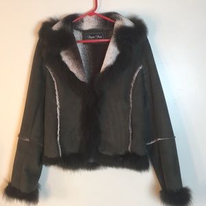 Women jacket really fur size S